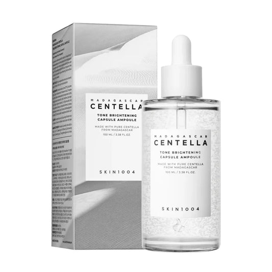 SKIN1004 Madagascar Centella Tone Brightening Capsule Ampoule 100ml — Korean brightening Cica ampoule with encapsulated brightening actives for tone correction, radiance and sensitive skin soothing