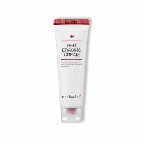 Medicube Red Erasing Cream — Korean acne spot treatment cream that calms active blemish redness and soothes irritated acne-prone skin without clogging pores 50ml