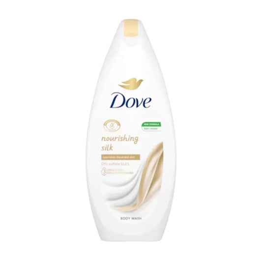 Dove Nourishing Silk Body Wash — new 100% vegan formula with 0% Sulfate SLES and Unique Skin Conditioner Blend for silky-smooth, deeply nourished skin
