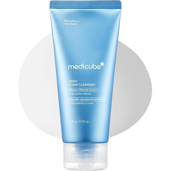 Medicube Zero Foam Cleanser 120g — Korean anti-pollution deep pore foam cleanser with Melissa Officinalis and Camellia Japonica Extract for purified balanced skin
