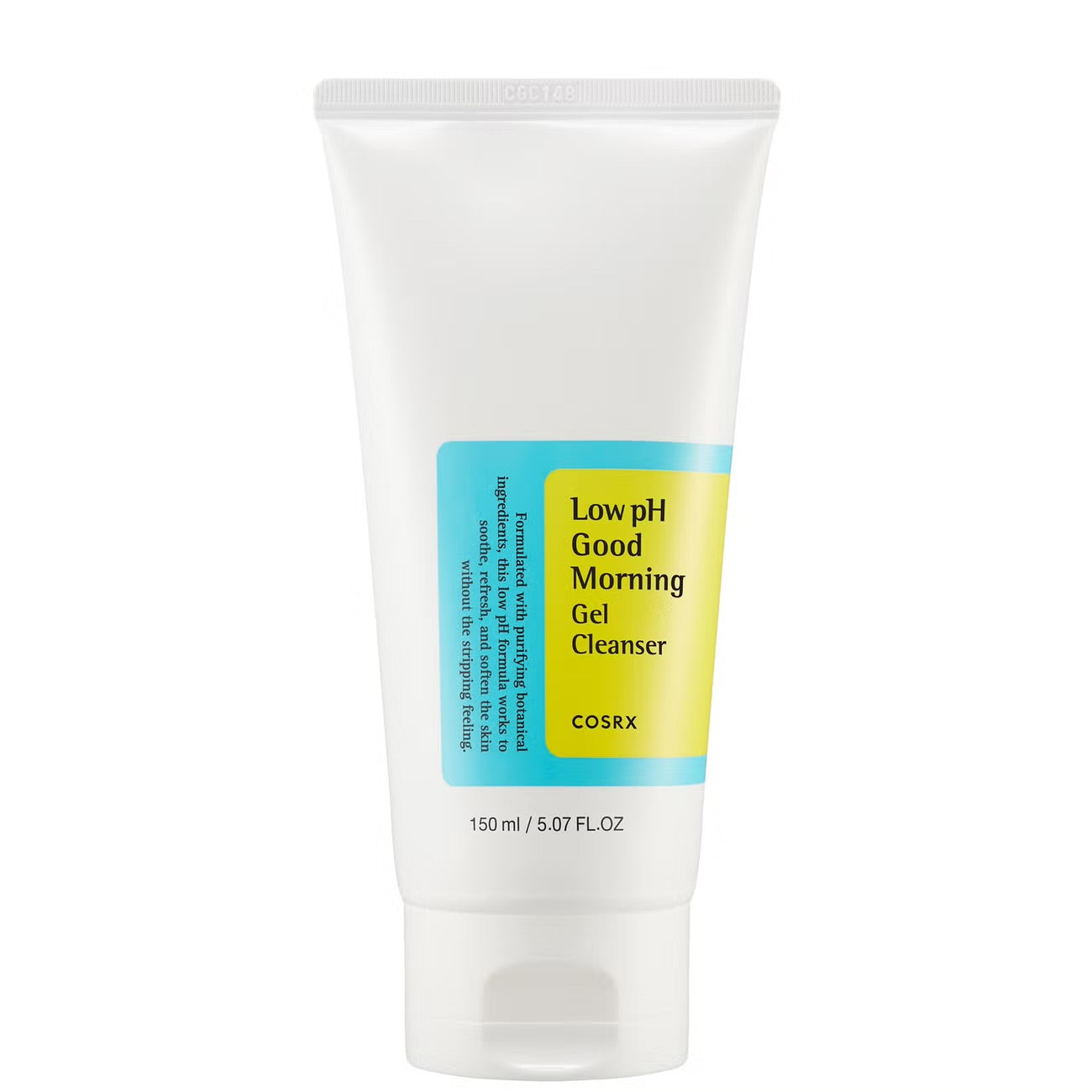 COSRX Low pH Good Morning Gel Cleanser 150ml — cult Korean low pH face wash with botanical ingredients that cleanses without stripping for healthy skin barrier

