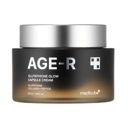 Medicube AGE-R Glutathione Glow Capsule Cream 50ml — premium Korean brightening and firming moisturiser with Glutathione, Collagen and Peptide for luminous youthful skin