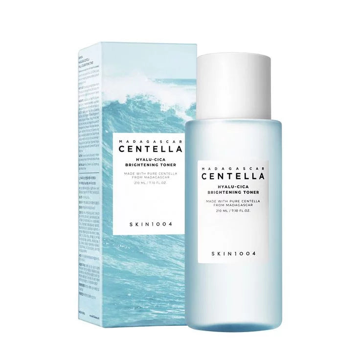 
SKIN1004 Madagascar Centella Hyalu-Cica Brightening Toner 210ml — Korean Centella and Hyaluronic Acid brightening toner for tone correction, deep hydration and sensitive skin calming
