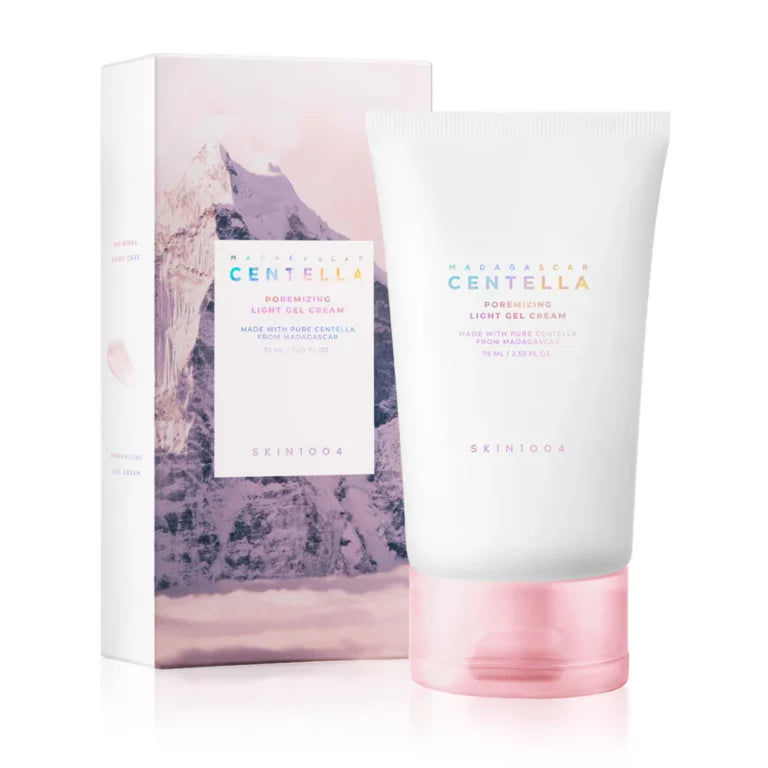 SKIN1004 Madagascar Centella Poremizing Light Gel Cream 75ml — lightweight Korean Cica gel cream for pore minimising, oil control and calming of oily and acne-prone skin
