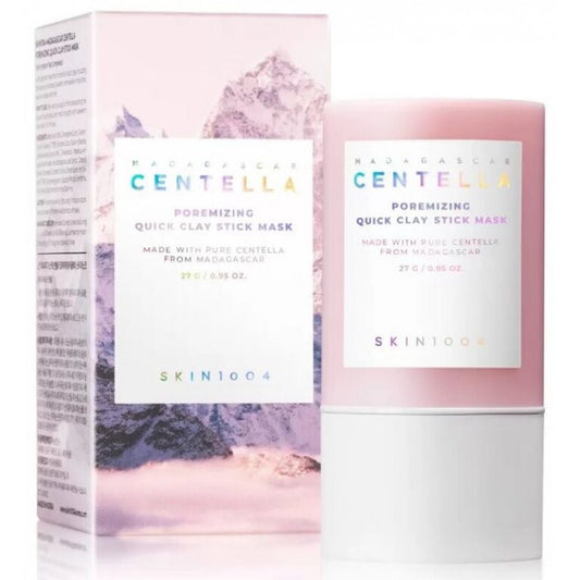 SKIN1004 Madagascar Centella Poremizing Quick Clay Stick Mask 27g — Korean no-mess clay stick mask with pure Centella for pore minimising, oil control and skin clarifying
