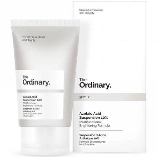 The Ordinary Azelaic Acid Suspension 10% 30ml — multifunctional brightening cream formula for dark spots, hyperpigmentation, redness and blemishes for all skin types
