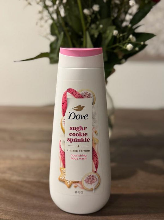 Dove Sugar Cookie Sprinkle Nourishing Body Wash Limited Edition — sweet-scented moisturising body wash with Dove's nourishing formula for soft, hydrated skin
