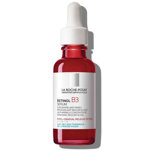 La Roche-Posay Retinol B3 Serum — dermatologist-grade anti-wrinkle retinol and Vitamin B3 concentrate with gradual release technology for sensitive skin renewal and resurfacing
