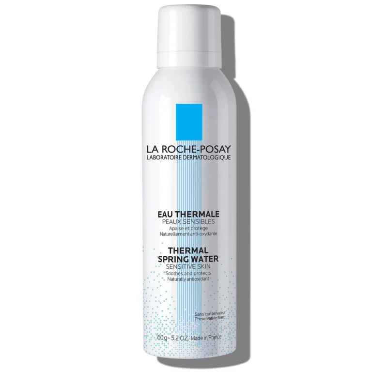 La Roche-Posay Thermal Spring Water Face Mist 150g — naturally antioxidant preservative-free soothing face spray for sensitive skin, redness relief, makeup setting and daily refresh
