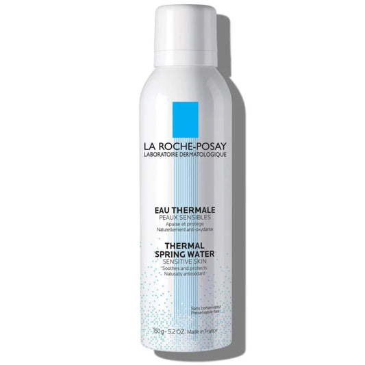 La Roche-Posay Thermal Spring Water Face Mist 150g — naturally antioxidant preservative-free soothing face spray for sensitive skin, redness relief, makeup setting and daily refresh
