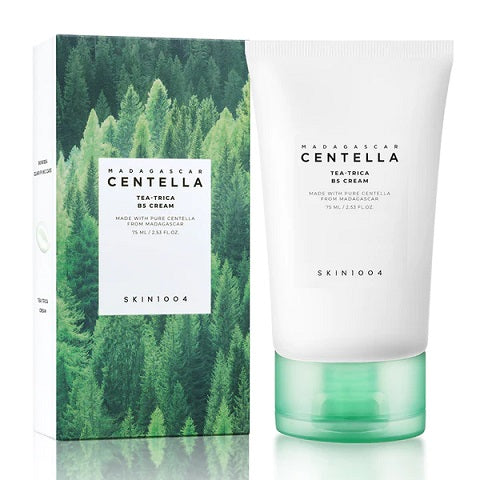 SKIN1004 Madagascar Centella Tea-Trica B5 Cream 75ml — Korean acne-care daily moisturiser with pure Centella, Tea Tree and Panthenol B5 for blemish control, hydration and barrier repair
